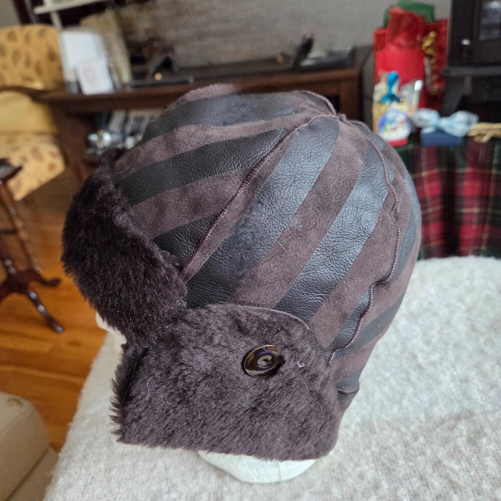 Rich Brown Aviator Trapper hat